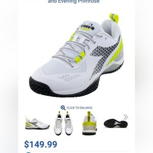 Pickleball Shoes! DIADORA Women's Blushield Torneo 2 W AG Tennis Shoes 🎾